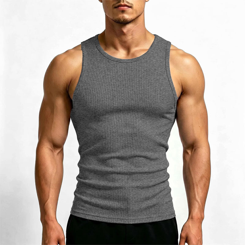 Camiseta sin Mangas Deportiva para Hombre de Poliéster, Secado Rápido, Alta Elasticidad, para Gimnasio image 11