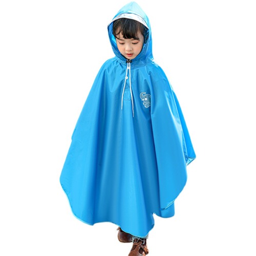 Children's raincoat girl student thickened waterproof cloak poncho princess cute baby cloak riding children's raincoat