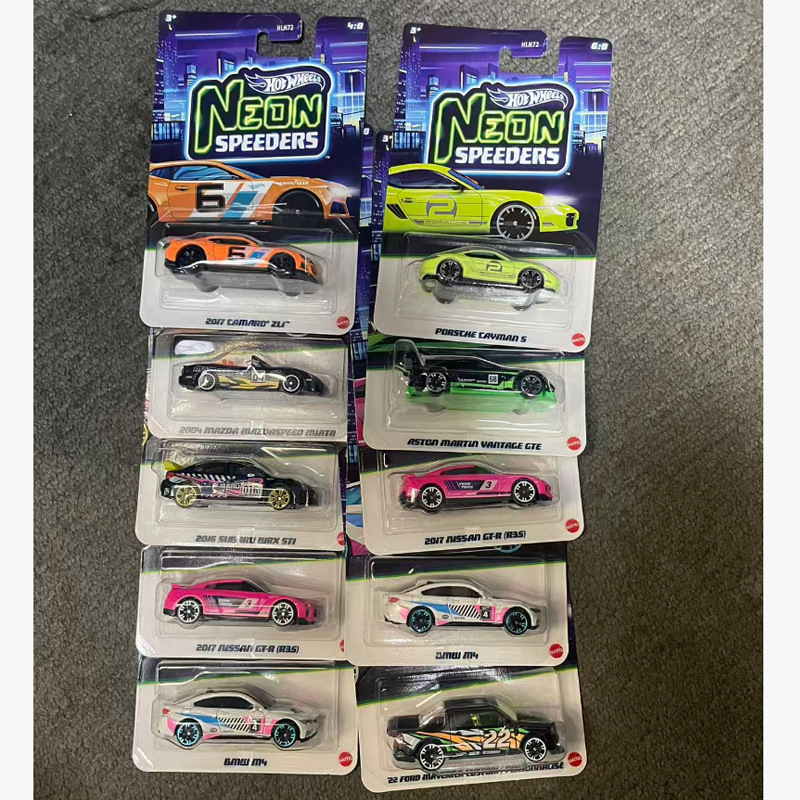 Mattel Neon Speed Car Series Hlh72 Porsche Bmw Mazda Mitsubishi Alloy Car Model Mattel Neon Speed Car Series Hlh72 Porsche Bmw Mazda Mitsubishi Alloy Car Model