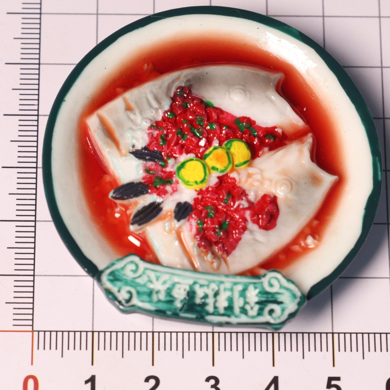 跨境夏日立体食物冰箱贴食玩冰粉爆爆珠树脂冰箱磁性贴装饰品批发|undefined