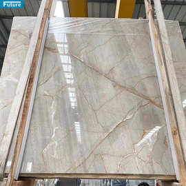 天然大理石板材比加索金米黄色奢石石材批发加工飘窗台面桌过门槛