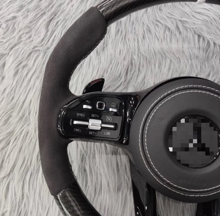 Suitable for Mercedes-Benz old models modified with new AMG carbon fiber steering wheel AECSG-class GLC260GLECLSGTS