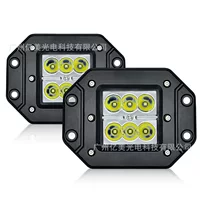Трансграничная поставка 4-дюймовых 6LED18W автомобильных светодиодных рабочих фар для внедорожников, модифицированных купольных фонарей, вспомогательных фонарей, дневных ходовых огней
