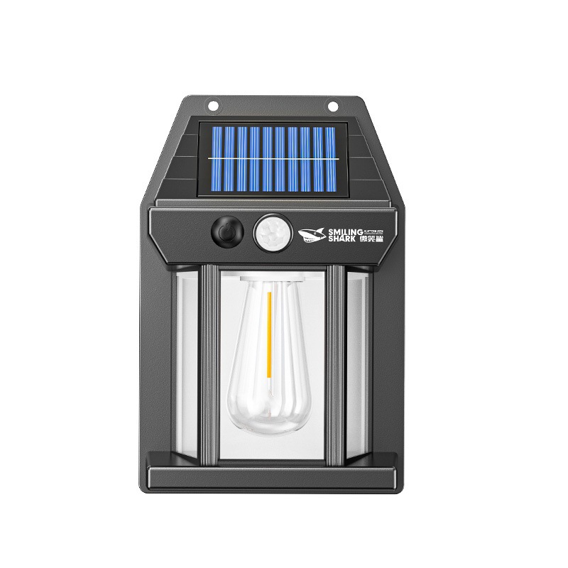 Villa Gate Background Wall Sensor Light Garden Terrace Light Outdoor Waterproof Wall Light Solar Courtyard Wall Light