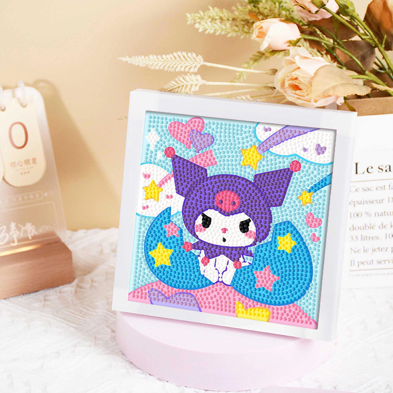 Diamante infantil DIY hecha a mano con material de marco paquete de dibujos animados Sanliou pegatinas de diamante regalo al por mayor pinturas de mampostería