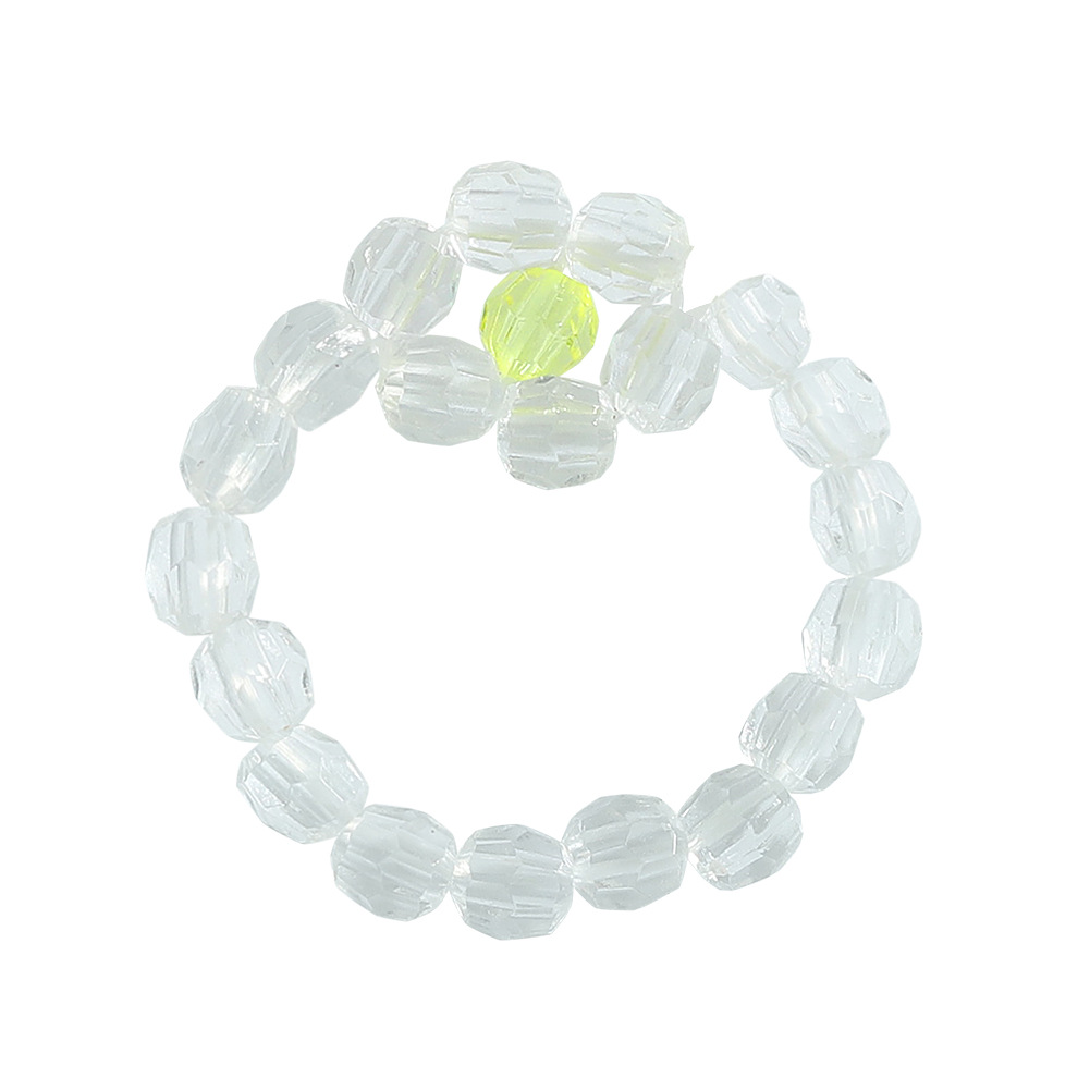 wholesale jewelry hand-woven flower beaded ring nihaojewelry
