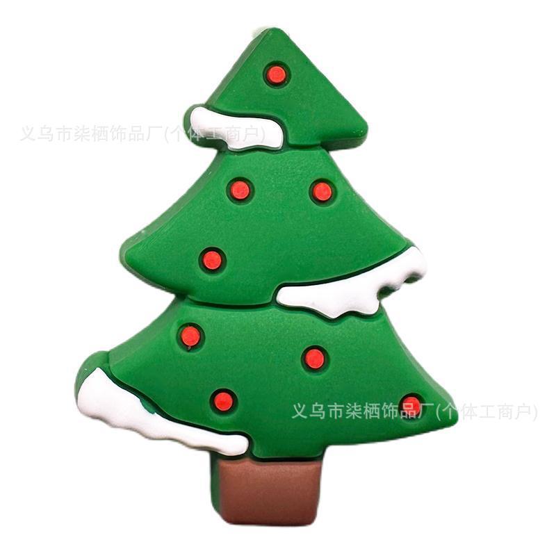 現物クリスマスシリーズクリスマスツリー漫画食品級シリカゲルジュエリーアクセサリーDIY歯ゴム手作りビーズ|undefined