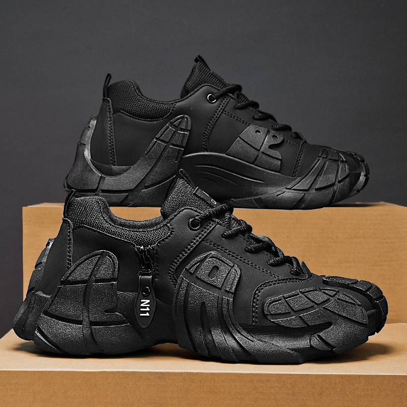 Zapatos de hombre 2025 nuevo otoño transpirable blanco mecha deportivo hombre coco casual zapatos de moda papá