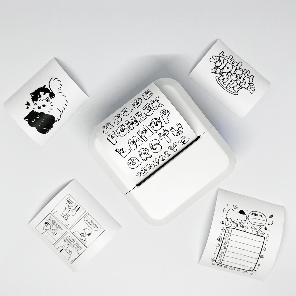 S2MiniinklessprinterforIOSandAndroid mini printer barcode barcode machine