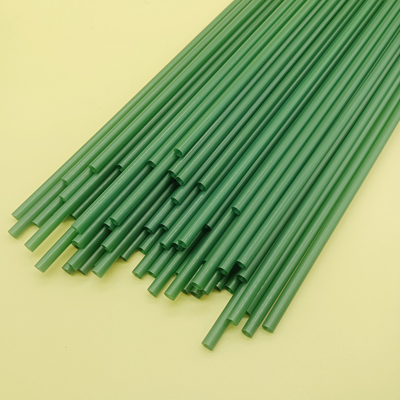 En stock suministro desechable de plástico color paja kindergarten los niños hecho a mano DIY tubo colorido tubo recto 100 unidades