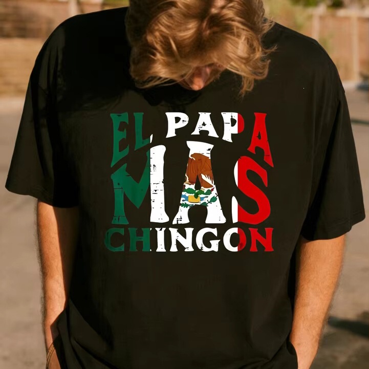 Cross-Border European and American Trendy Men's Short-Sleeve Cotton Printed T-Shirt with Pa Number Graphic, Oversized T-Shirt for Men, Men's Short-Sleeve T-Shirt Cross-Border European and American Trendy Men's Short-Sleeve Cotton Printed T-Shirt with Pa Number Graphic, Oversized T-Shirt for Men, Men's Short-Sleeve T-Shirt