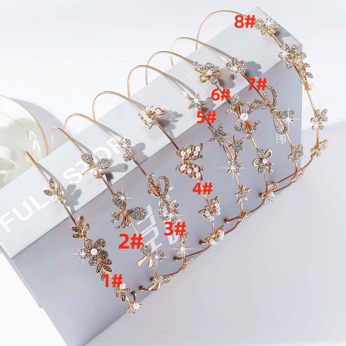 Corea del Sur nuevo estilo retro metal estilo flor mariposa diamantes de imitación diadema mujer estilo europeo y americano dulce fresco diadema accesorios para el cabello de todo fósforo