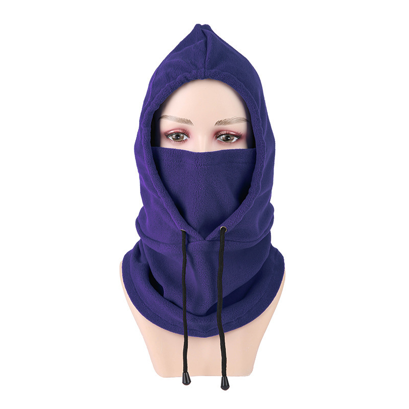 Fleece varm mössa ridhjälm vinter vindtät utomhussport haklapp förtjockad huvudmask_voghion.com