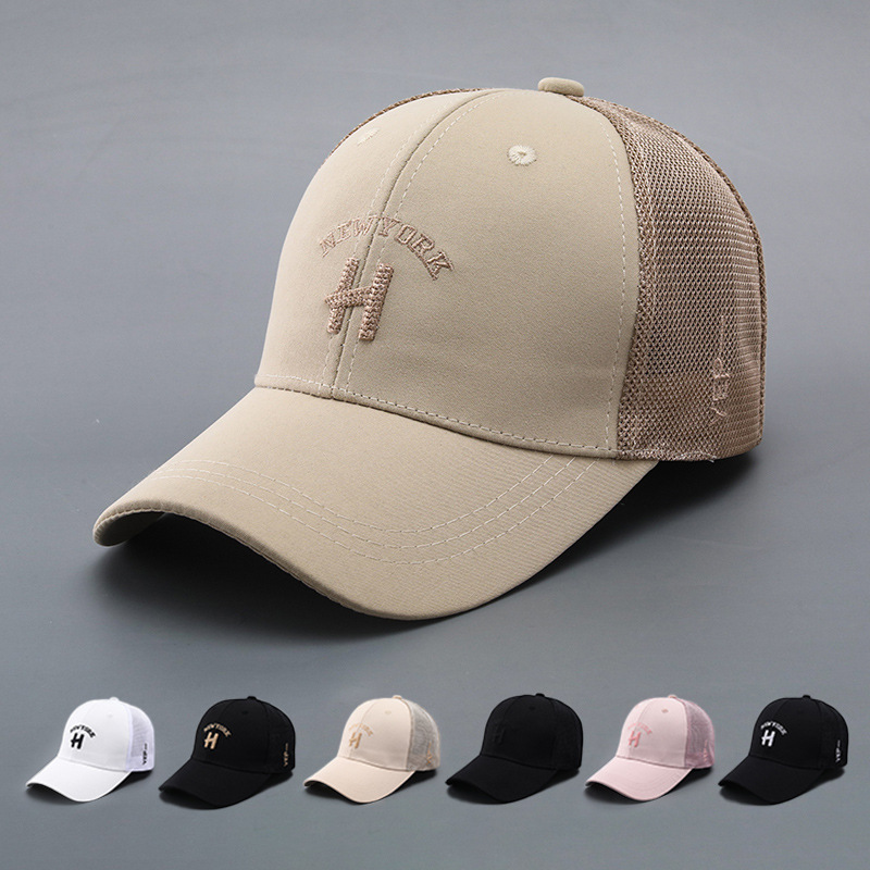 Baseball cap summer unisex hard top breathable thin sunshade fashion sun hat travel casual duckbill hat new style