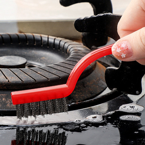Kitchen stove brush gas stove brush powerful decontamination cleaning brush rust removal polishing range hood cleaning brush artifact