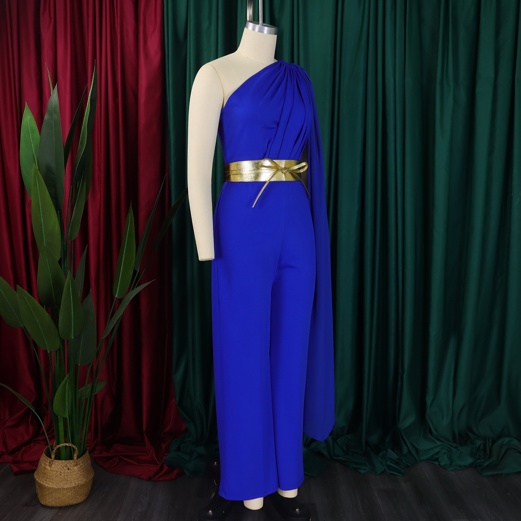 595g Weight Asymmetrical Sleeve Sleeve Length Full Length Pants Length Spandex, Polyester Fabric Type High Waist Waist Line Jumpsuits Pants Type Stretchy Elasticity Bodysuits Tops Type Holiday, Cocktail Party Occasion Slim Fit Type Solid Color Pattern Summer, Spring Season Women's Gender Sexy, Streetwear Style Women's Holiday Cocktail Party Bodysuits Sexy Streetwear Solid Color Full Length Jumpsuits 34