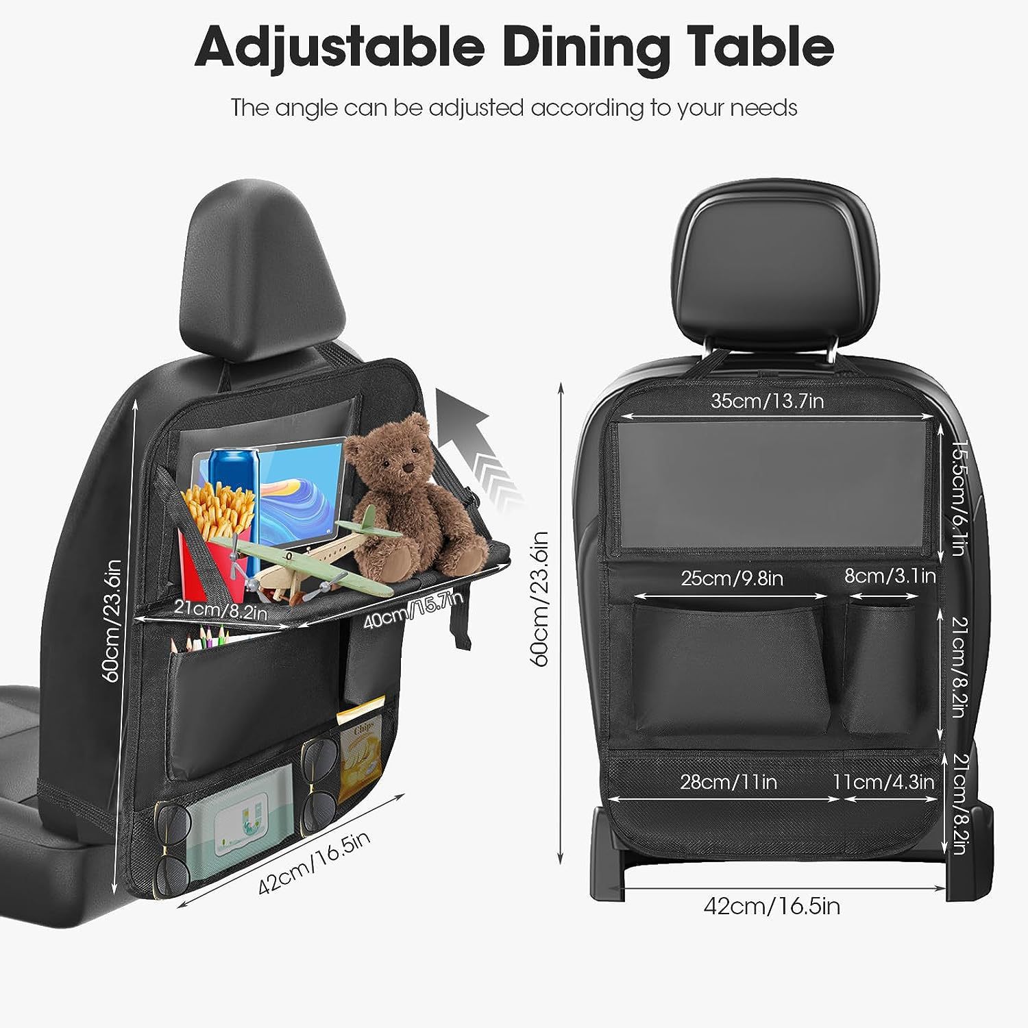 Transfronterizo 600D Oxford tela bolsa de almacenamiento de coche silla de coche bolsa de almacenamiento de asiento de coche bolsa de almacenamiento