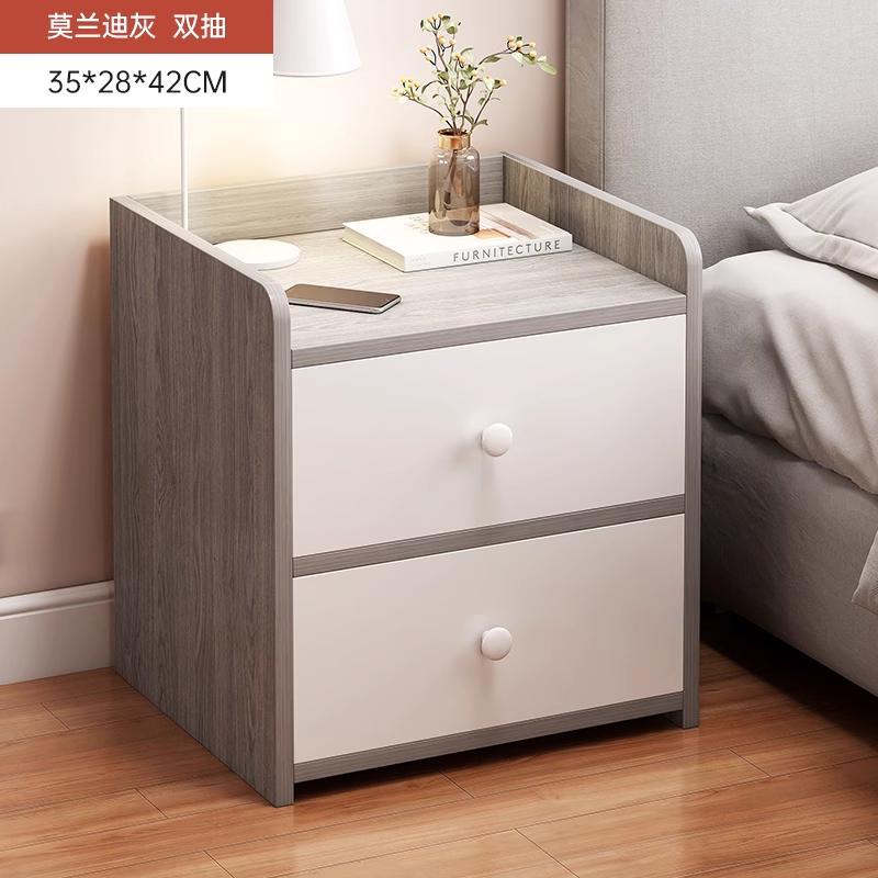 Escritorio de cabezal de cama simple moderno dormitorio alquiler de habitaciones de almacenamiento estante armario de almacenamiento 2025 nuevo