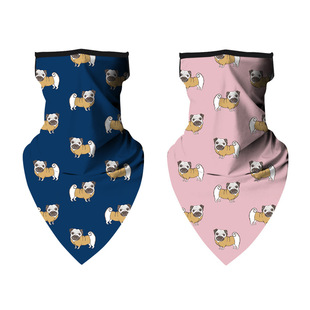 Factory Direct Supply of European and American Children's Versatile Ear-Hanging Headscarves for Dust Protection, Sun Protection and Anti-Falling