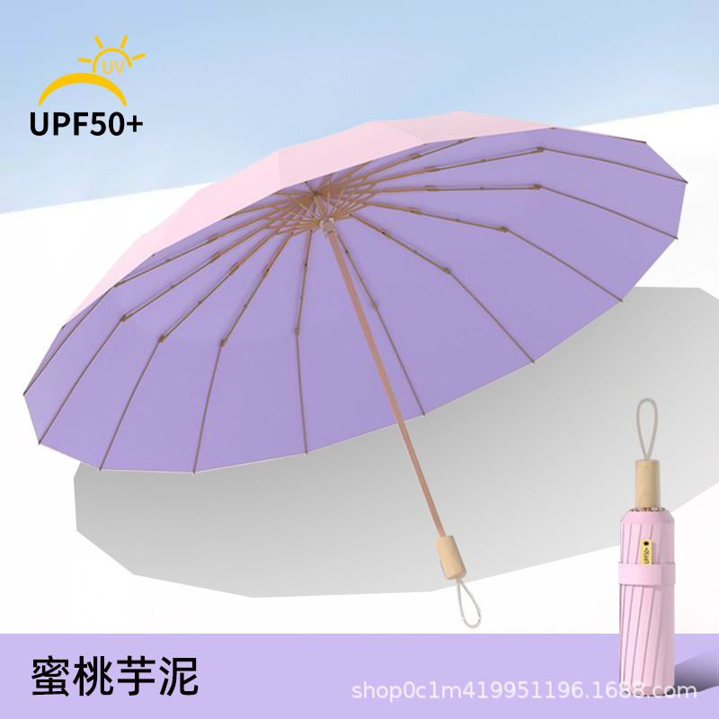 雨伞大号防晒防紫外线晴雨两用女太阳伞加厚手动折叠遮阳伞批发男|undefined