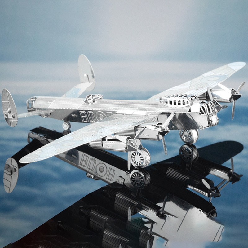 Acero estatua mágica al por mayor serie aviones grupo un rompecabezas de metal mini 3D 3D hecho a mano DIY montaje