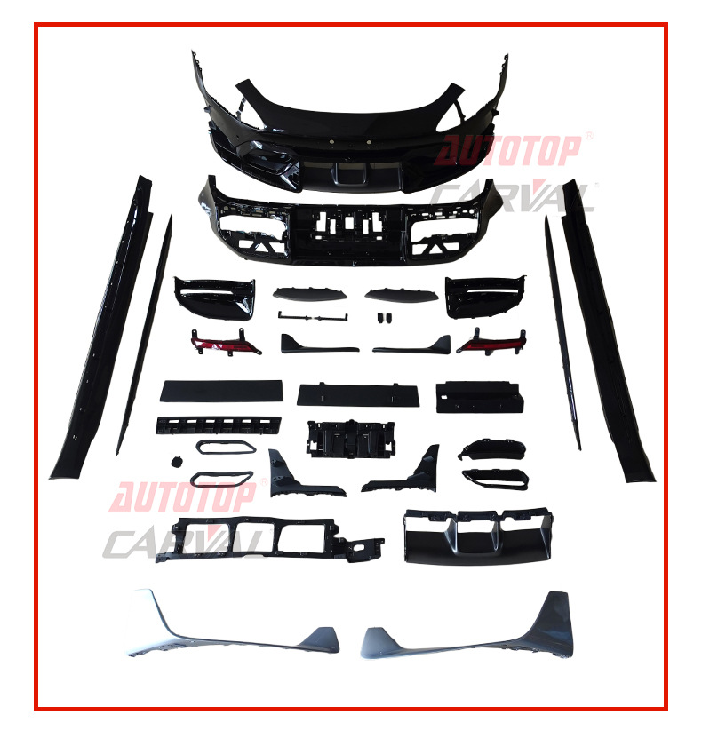 Suitable for Xiaomi Su7 Full Body Kit Abs Plastic Rear Lip Side Skirts Su7 Front Bumper Assembly Kit Modification