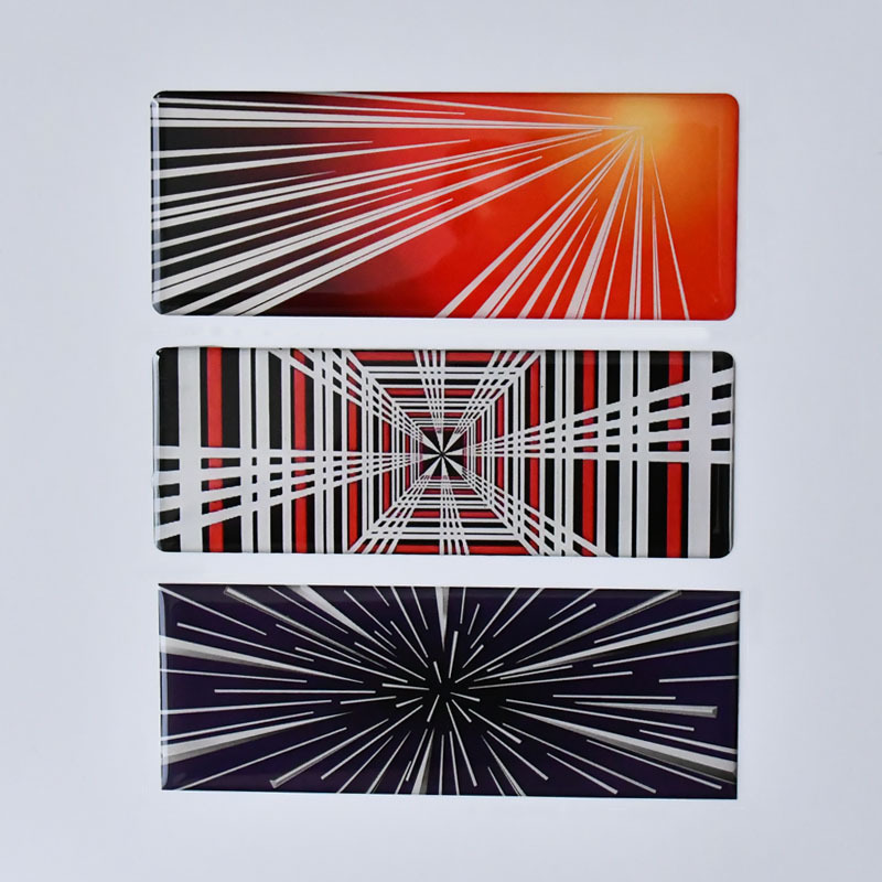 适用于特斯拉Model3/Y尾标贴时空隧道个性车身贴Plaid车标贴装饰