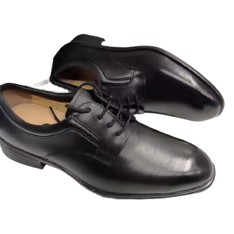 Новый GA с F формальная одежда кожаная защитная обувь из воловьей кожи с подноском Нескользящая износостойкая деловая мужская обувь с низким верхом