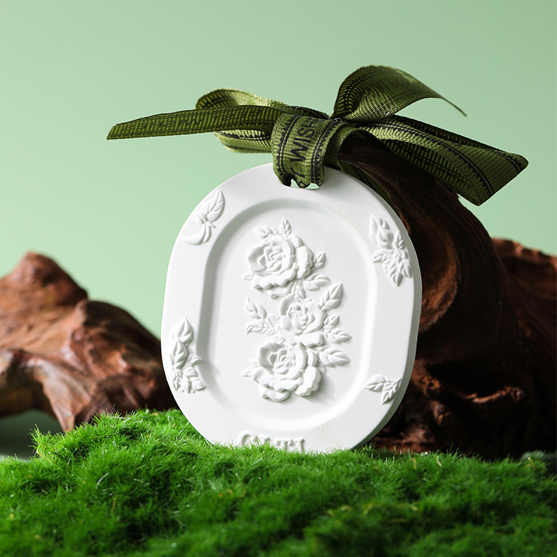 Cabinet Scented Gypsum Carved Fragrance Solid Household Bedroom Long Lasting Scented Car Air Freshener Girl's Gift 