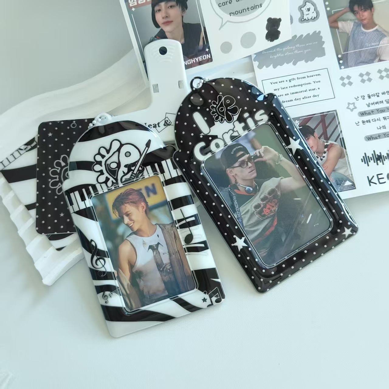 Original Cortis Can Hold 3inch Horizontal Cards, Photo Card Holder, Keychain Card Holder, Card Case, Card Holder