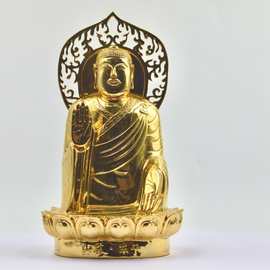 东南亚古法制金工艺 手工鎏金释迦牟尼佛像 供奉送礼首选金属佛像