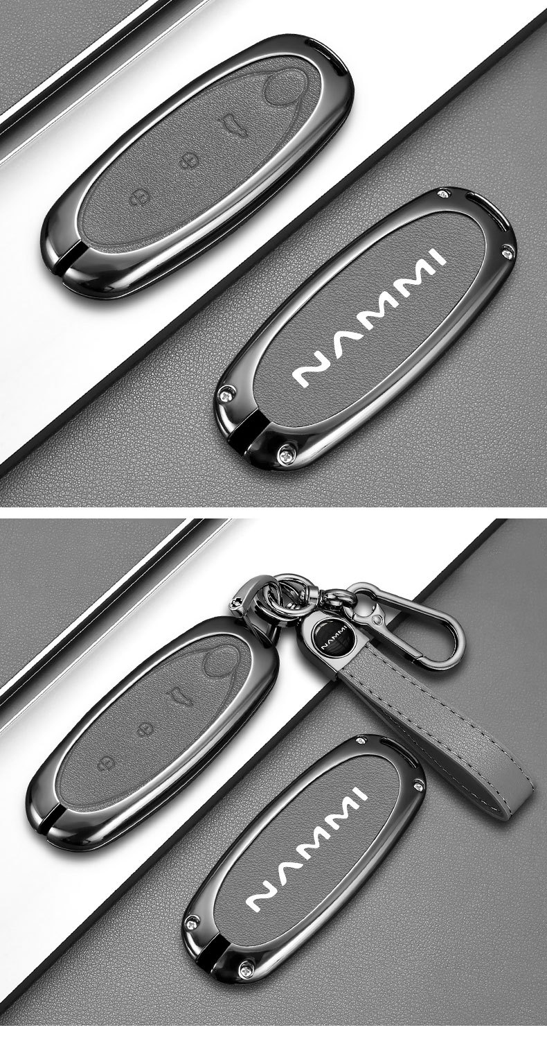 For 24 Dongfeng Nano 01 Key Set Nano 01 Metal New Energy High-end Car Lock Key Case Buckle for Men and Women