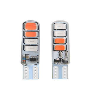 Car Bulb T10 5730 8Smd Silicone Flashing Dual-Color Led License Plate Light Width Indicator Door Light Car Accessories