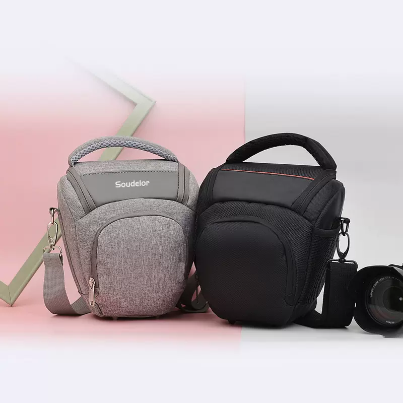 单反相机收纳摄影包斜挎数码包跨境三角包男包女包镜头收纳包防水