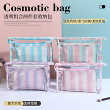 新款ins化妆收纳包大容量高颜值化妆包女半透明高级感洗漱化妆袋