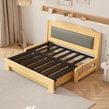 棙T铁艺实木沙发床可折叠家用小户型简约双人多功能推拉两用折叠