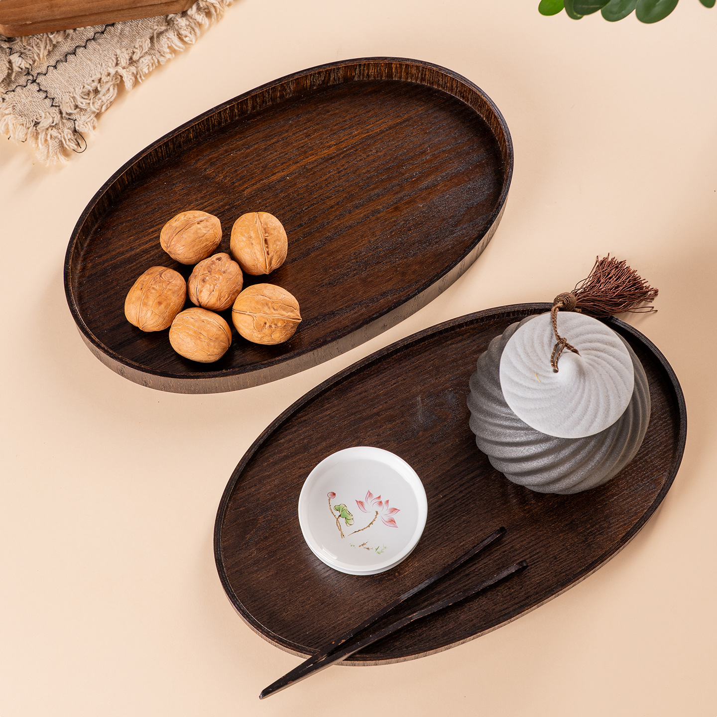 Venta directa de fábrica Fraxinus Fraxinus Fraxinus, plato grande, plato grande, bandeja de té japonesa, vajilla de hotel, plato de fruta, plato de almacenamiento