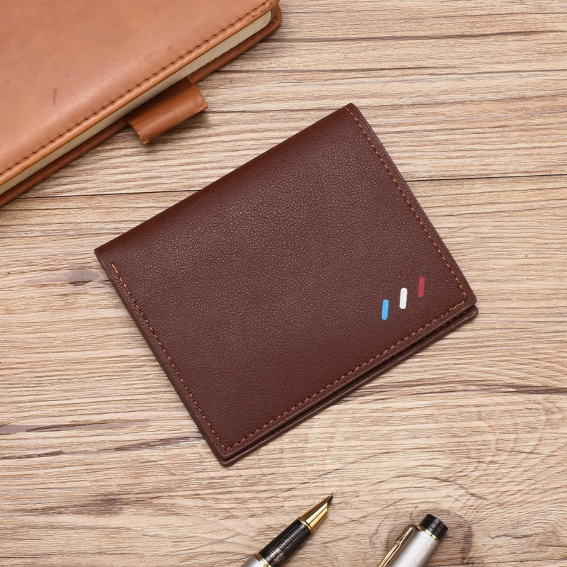 2024 new men's short wallet Korean youth men's horizontal wallet fashion card bag super factory wholesale 2024 new men's short wallet Korean youth men's horizontal wallet fashion card bag super factory wholesale