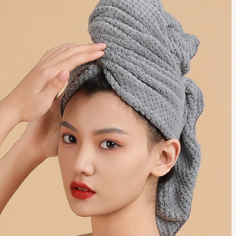 Wholesale Super Absorbent Quick-Dry Hair Drying Cap for Women with Long Hair, Large Thickened Bath Towel