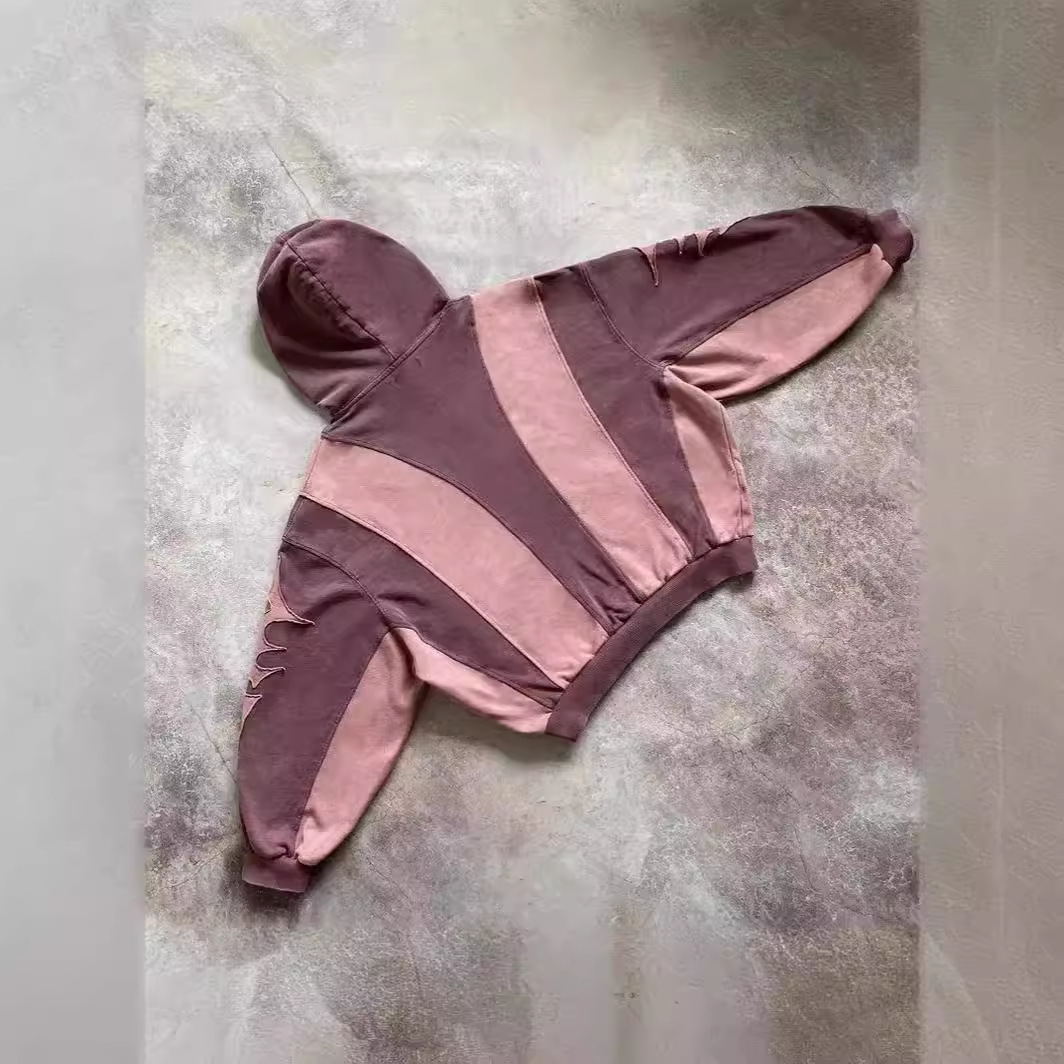 Herrenbekleidung Collage Hoodie neuer Stil Trend Unisex lockerer Pullover_voghion.com