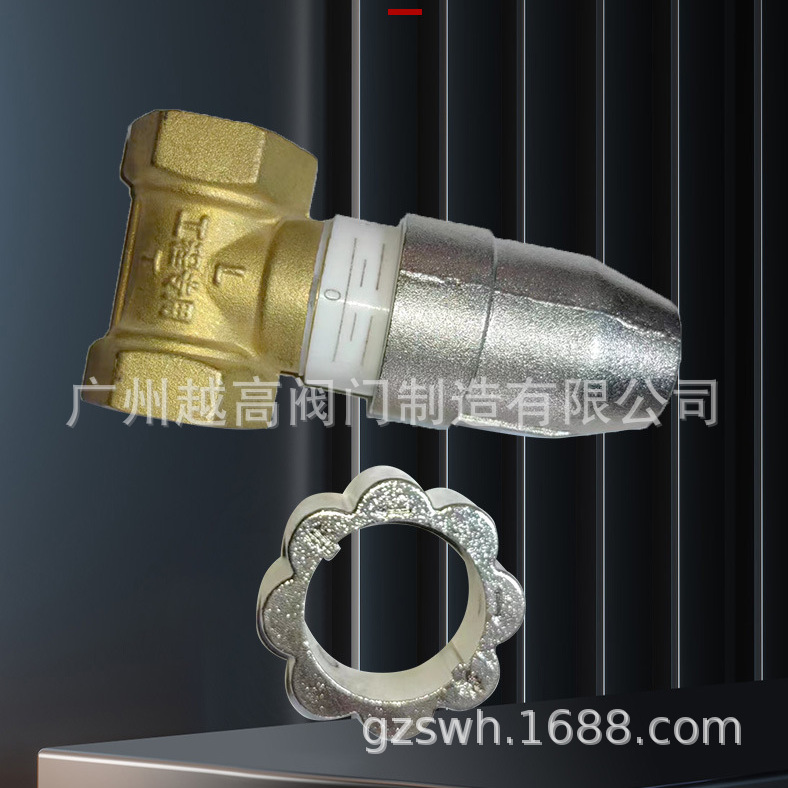 黄铜加厚带锁闸阀暖气水表前防盗铜阀门内三角钥匙带锁阀门铜球阀