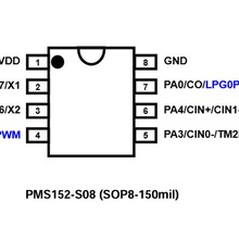 ���V��PADAUK��PMS152�m����늳ػ�ֱ����ӵġ�늳���оƬ