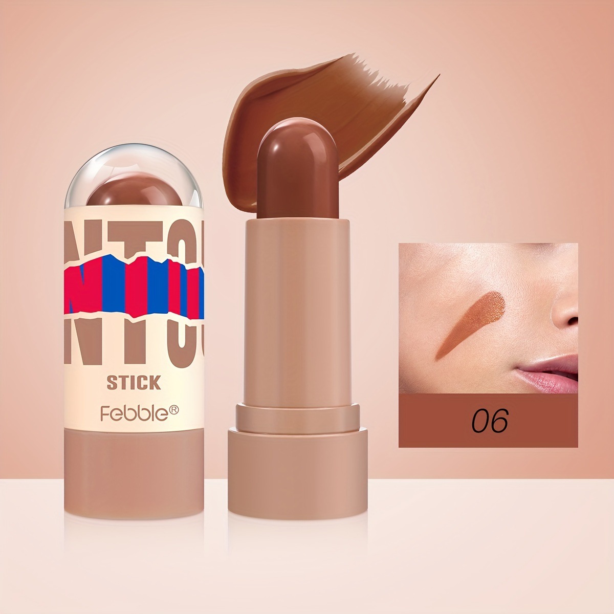 USHAS corrector de punto transfronterizo europeo y americano para cubrir manchas faciales, marcas de acné, ojeras, corrector FBC012