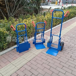 New Foldableing Trolley Two-In-One Retractable Cargo Warehouse Trolley Logistics Tool Trolley Pull Truck
