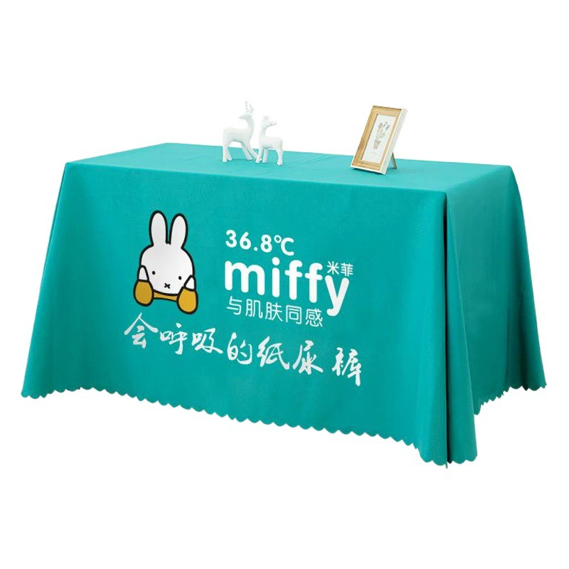 Фабрика прямой полиэстер печать скатерть событие реклама скатерть логотип утолщенный сплошной цвет, чтобы подтолкнуть фон выставки