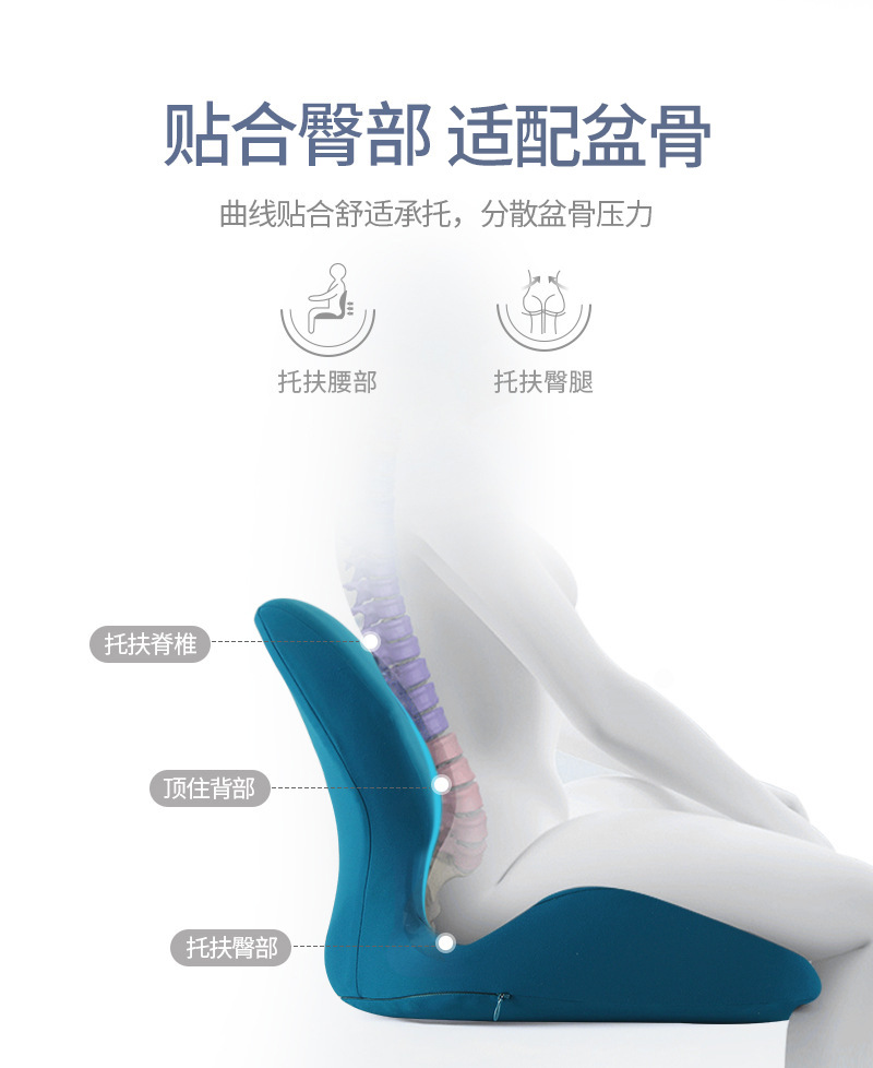 Car Seat Cushion Memory Foam Lumbar Pillow Backrest Cushion Car Seat Backrest Chair Car Seat Driving Suv Rear Seat Adapter