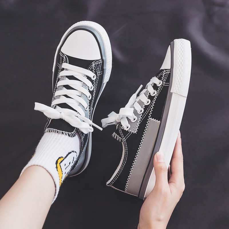 Zapatos de lona de mendigo de alta calidad para mujer, zapatillas versátiles para estudiantes de estilo retro de Hong Kong, Harajuku ulzzang, novedad de 2024