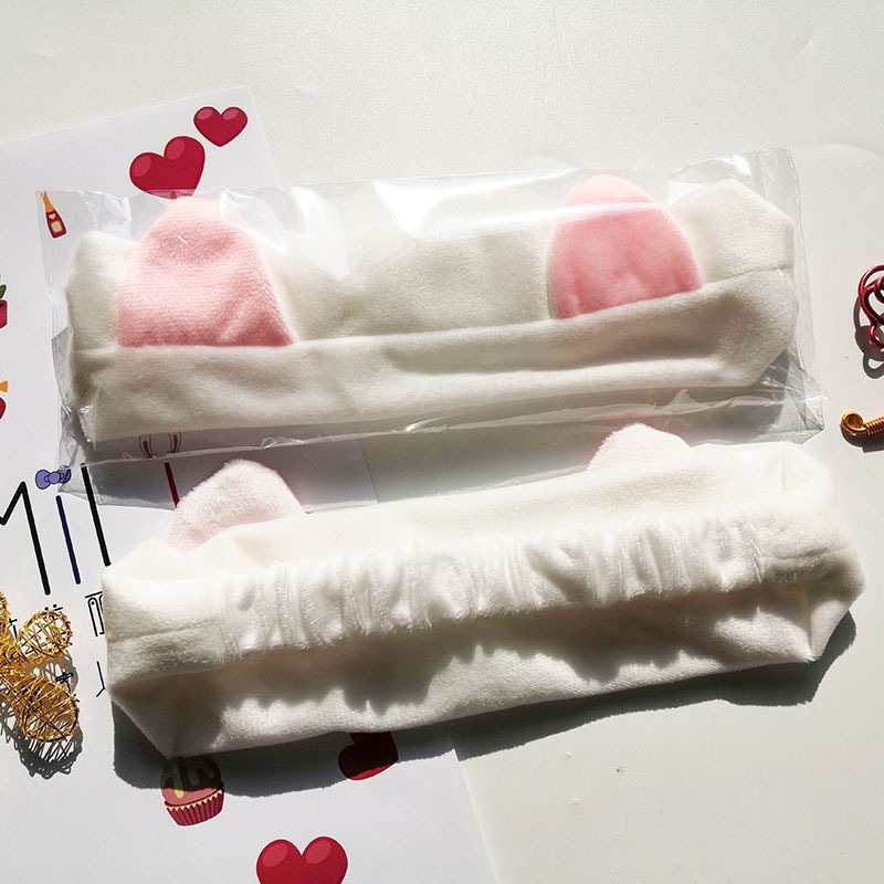 厂家批发超柔猫耳朵发带洗脸运动瑜伽面膜束发带简约甜美定制头饰|undefined