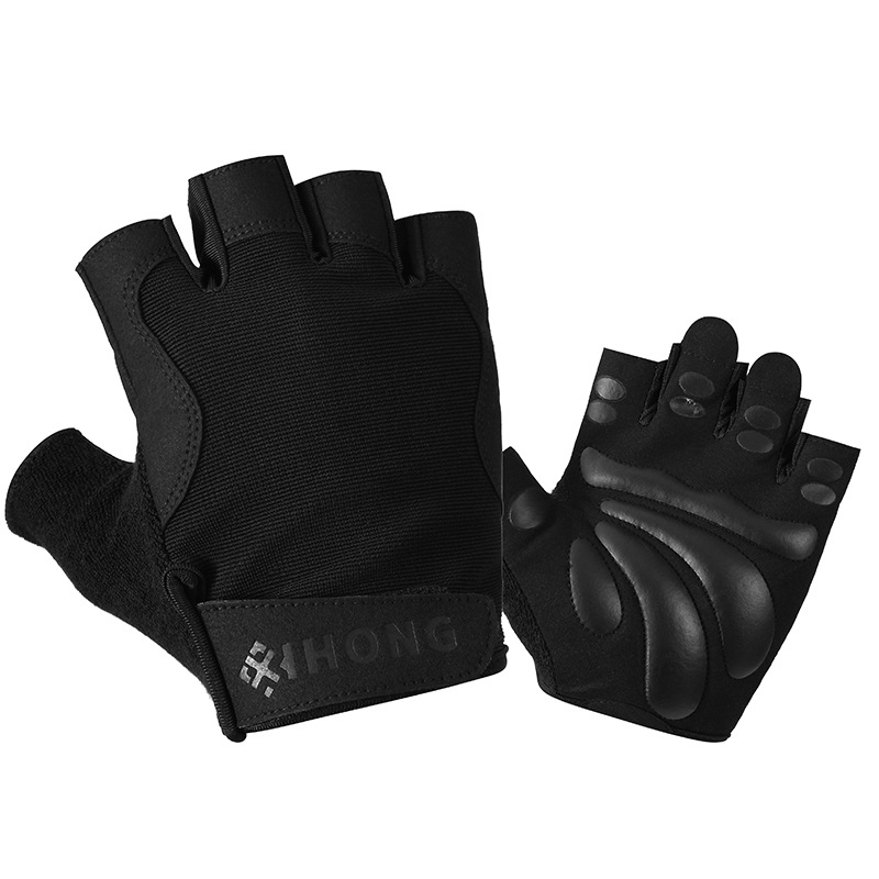 Nueva bicicleta deportiva al aire libre fitness ciclismo medio dedo amortiguación antideslizante resistente al desgaste guantes de ciclismo para hombres y mujeres al por mayor