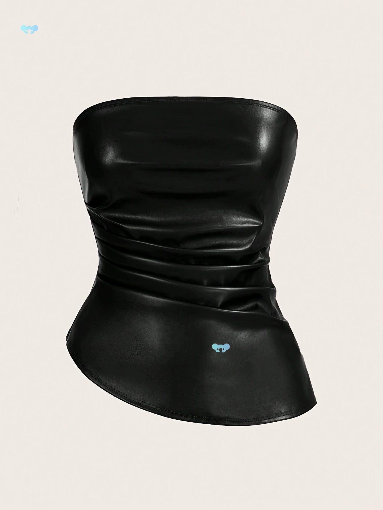 Шикарный черный топ без рукавов с асимметричным подолом и рюшами для женщин, трансграничный